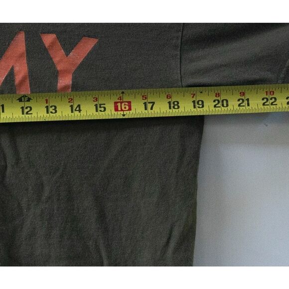 Aloha Army Dog Tags Green T-Shirt Men's Size L - Picture 3 of 6